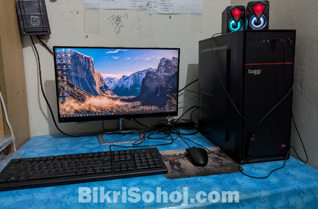 Core i5 10 gen dekstop with philips 21.5 inch monitor